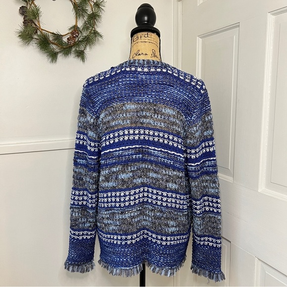 Chico's Structured Fringe Cardigan - Picture 8 of 14